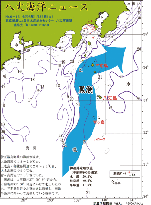 2024年1月23日八丈海洋ニュース