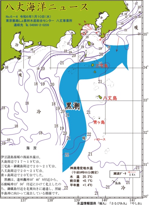 2024年1月10日八丈海洋ニュース