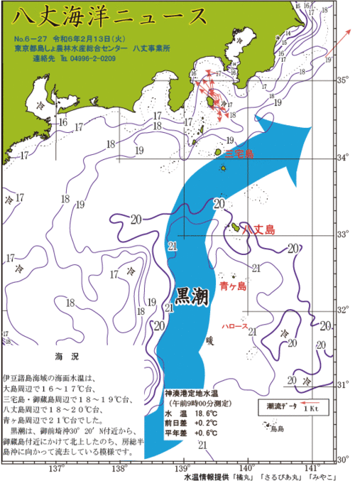 2024年2月13日八丈海洋ニュース