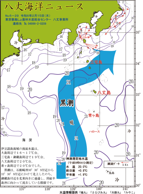 2024年2月15日八丈海洋ニュース