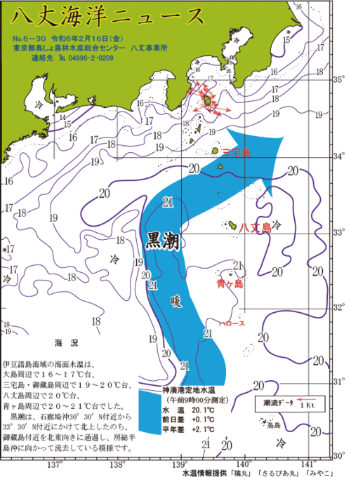 2024年2月16日八丈海洋ニュース