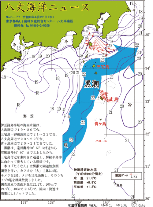 2024年4月25日八丈海洋ニュース