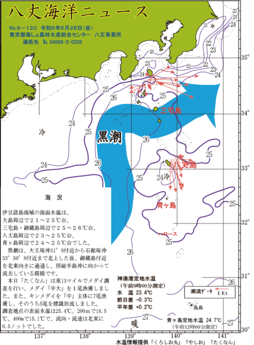 2024年6月28日八丈海洋ニュース