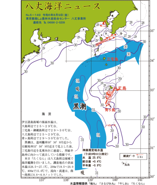 2024年8月9日八丈海洋ニュース