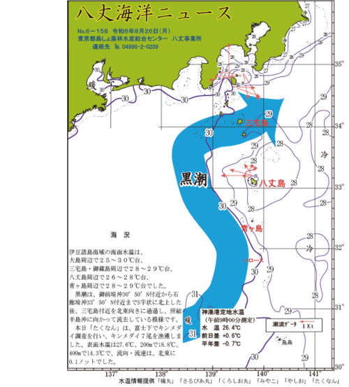 2024年8月26日八丈海洋ニュース