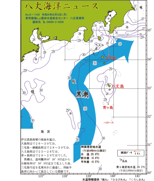 2024年8月5日八丈海洋ニュース