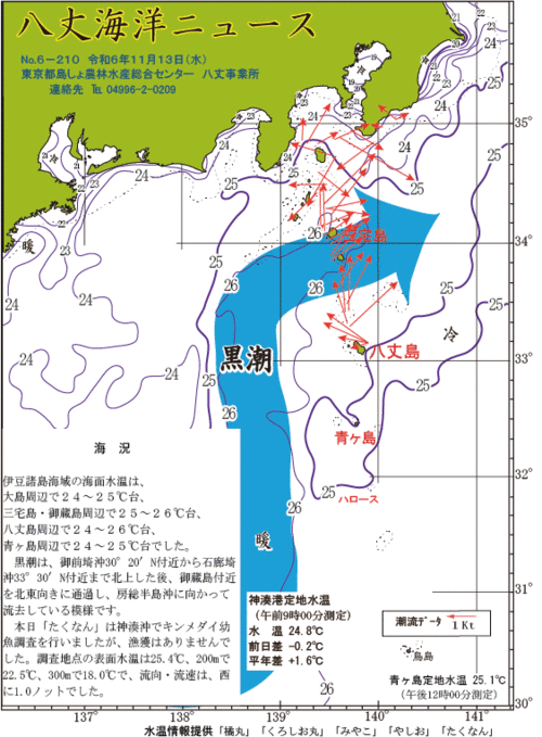 2024年11月13日八丈海洋ニュース