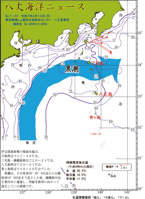 2025年4月14日八丈海洋ニュース