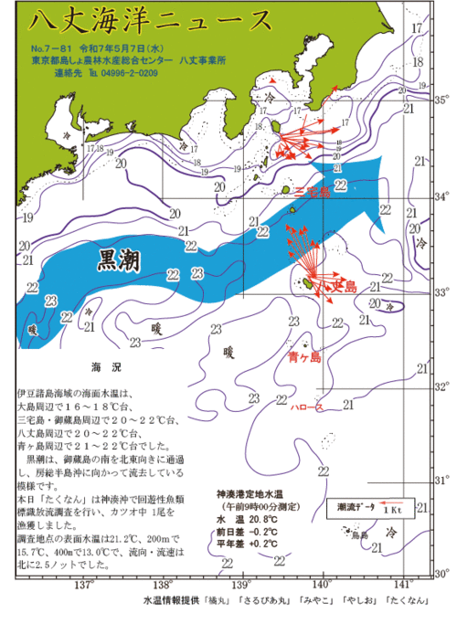 2025年5月7日八丈海洋ニュース