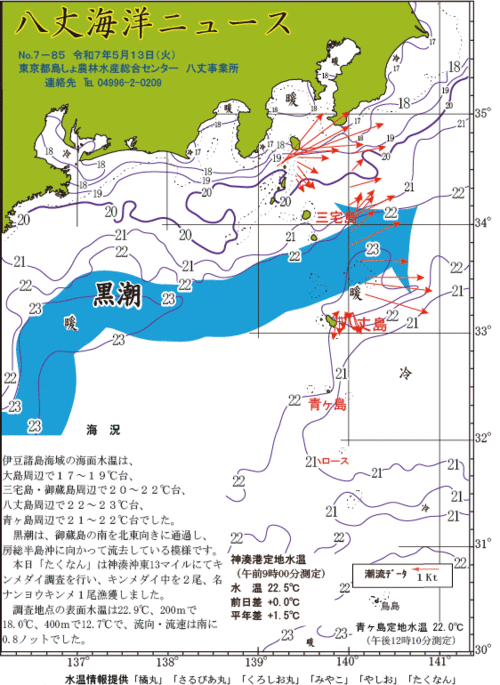 2025年5月13日八丈海洋ニュース