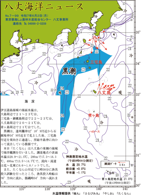 2025年6月2日八丈海洋ニュース