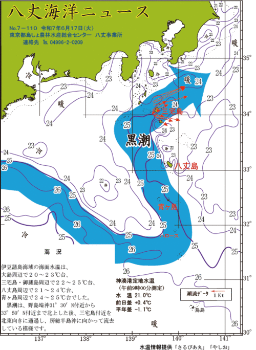 2025年6月17日八丈海洋ニュース