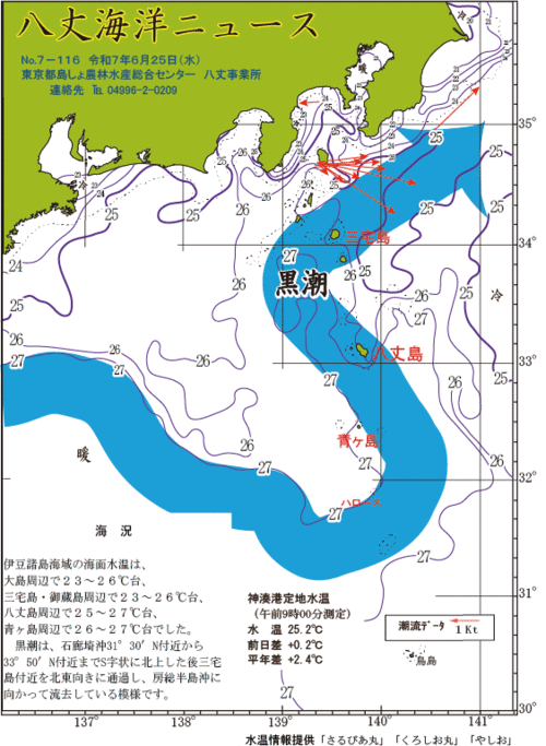 2025年6月25日八丈海洋ニュース