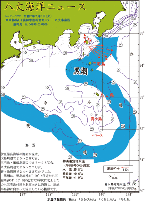 2025年7月8日八丈海洋ニュース