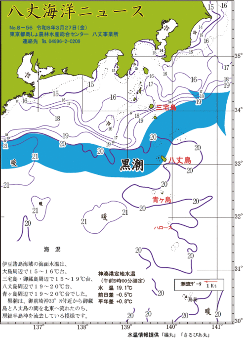 2026年3月27日八丈海洋ニュース