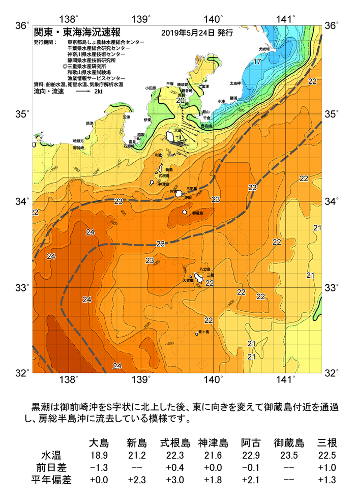 海の天気図2019年5月24日