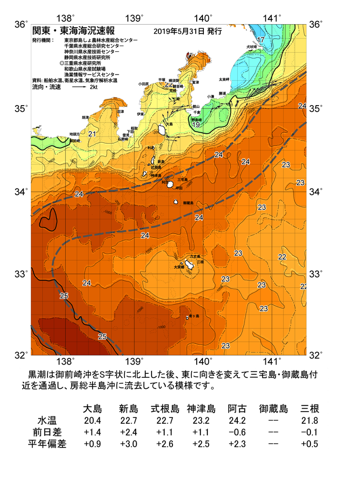 海の天気図2019年5月31日