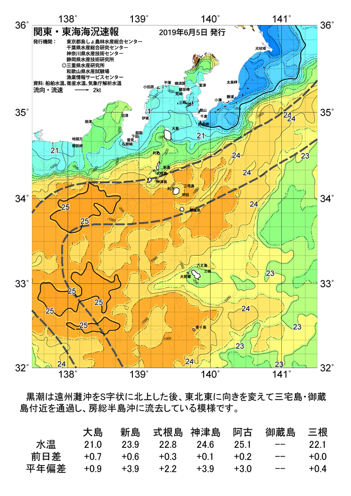 海の天気図2019年6月5日