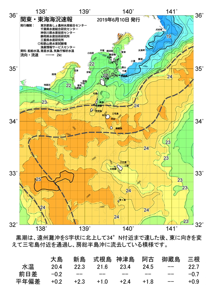 海の天気図2019年6月10日