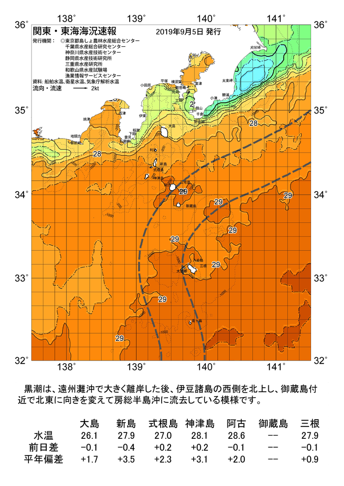 海の天気図2019年9月5日