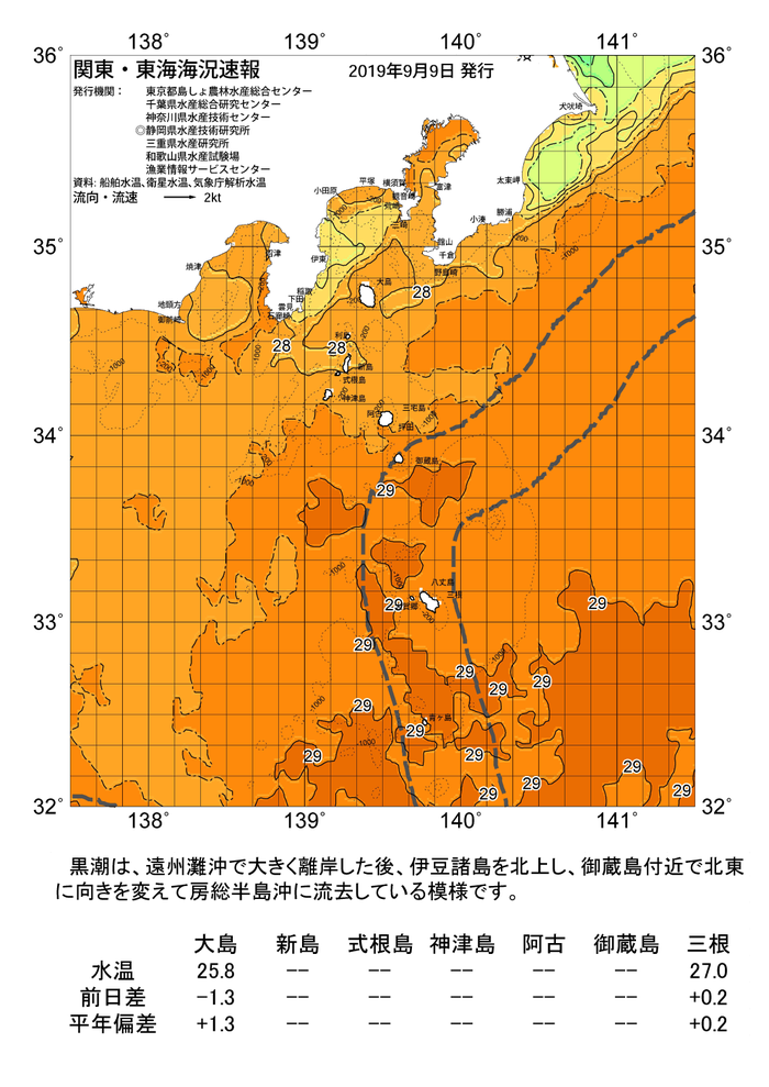 海の天気図2019年9月9日