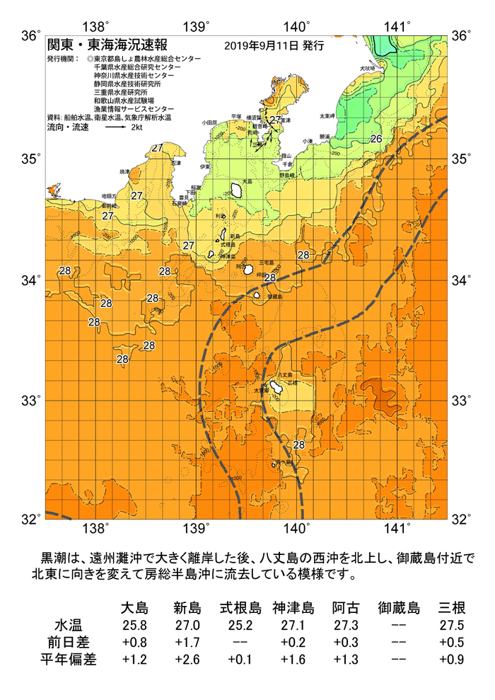 海の天気図2019年9月11日