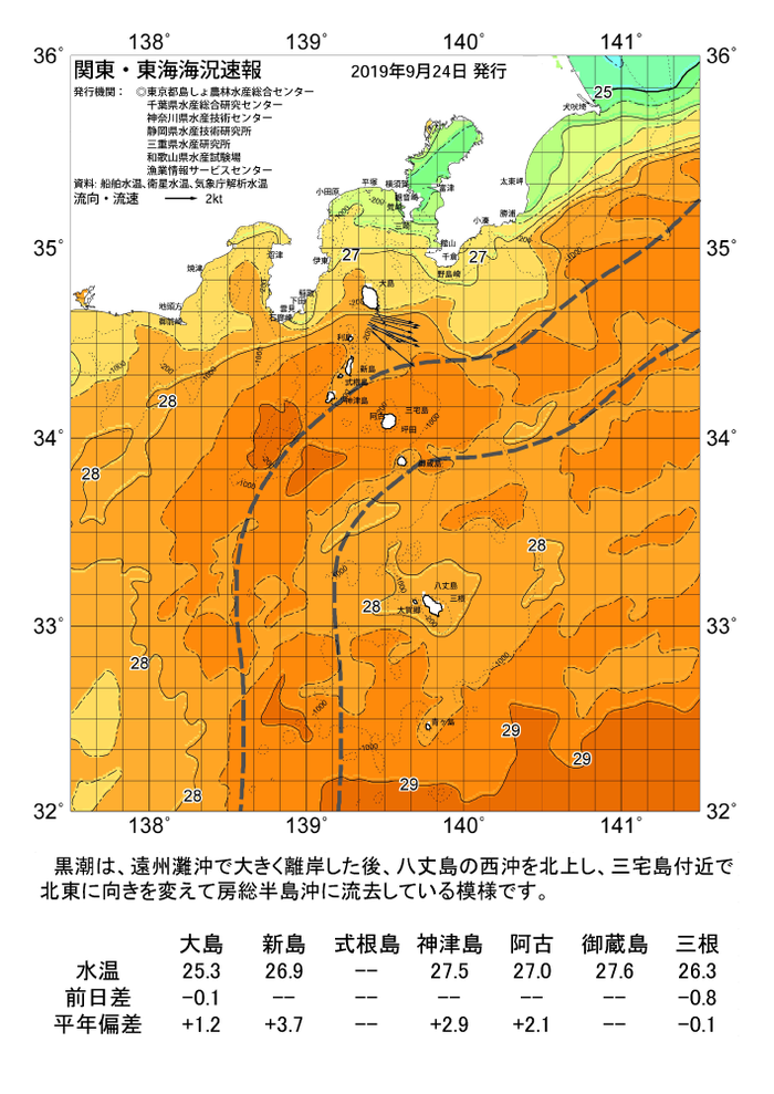 海の天気図2019年9月24日