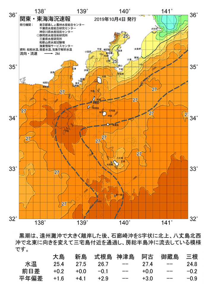 海の天気図2019年10月4日