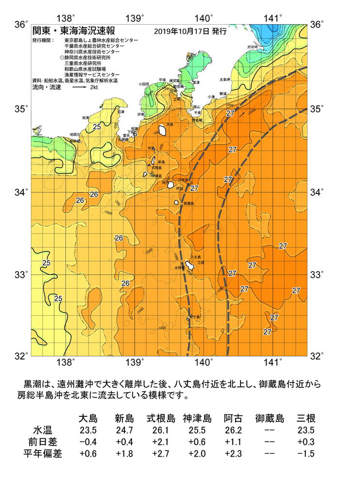 海の天気図2019年10月17日