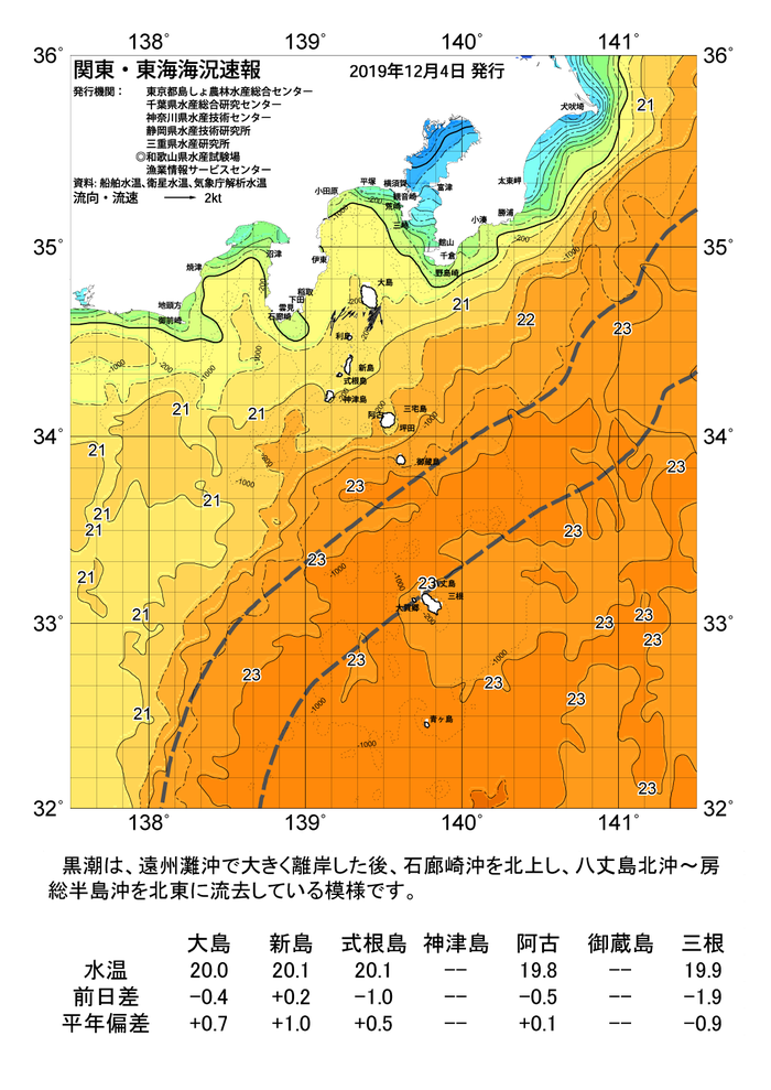 海の天気図2019年12月4日