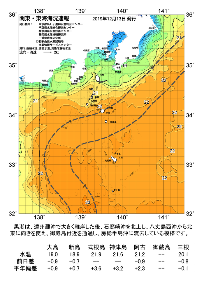 海の天気図2019年12月13日