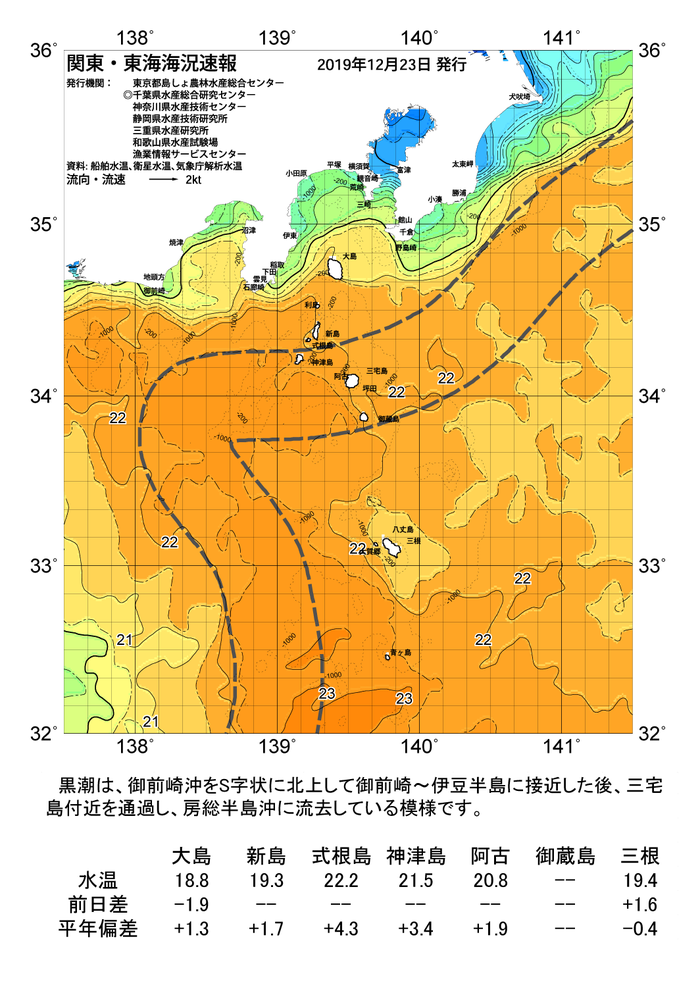 海の天気図2019年12月23日