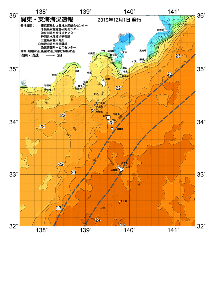 海の天気図2019年12月1日