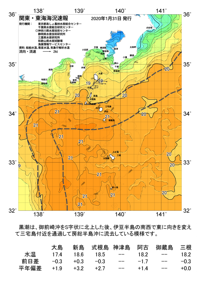 海の天気図2020年1月31日