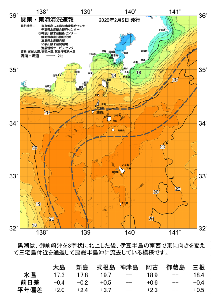 海の天気図2020年2月5日