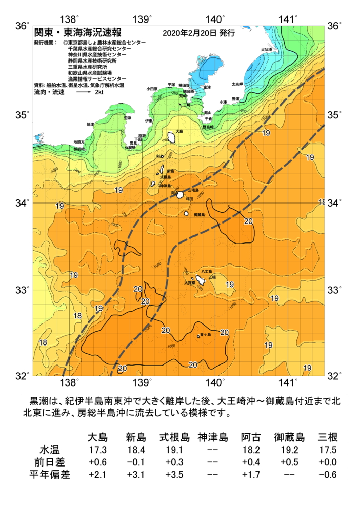 海の天気図2020年2月20日