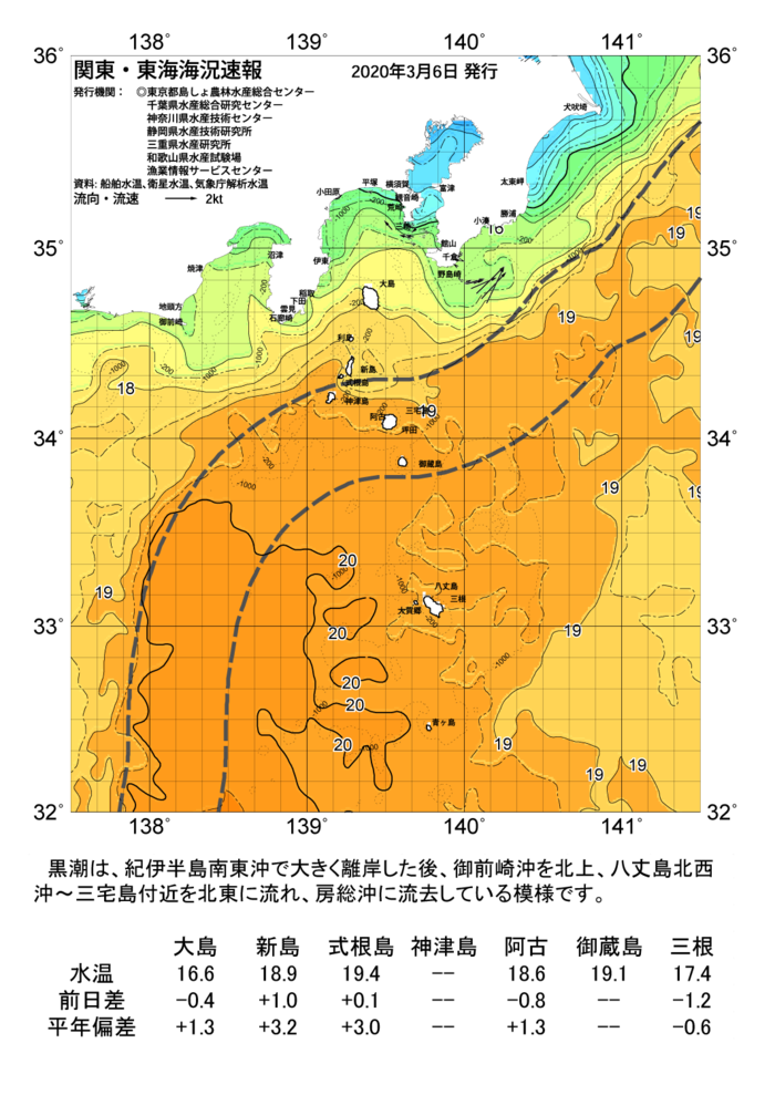 海の天気図2020年3月6日