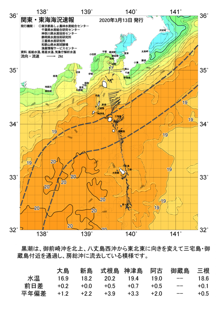 海の天気図2020年3月13日