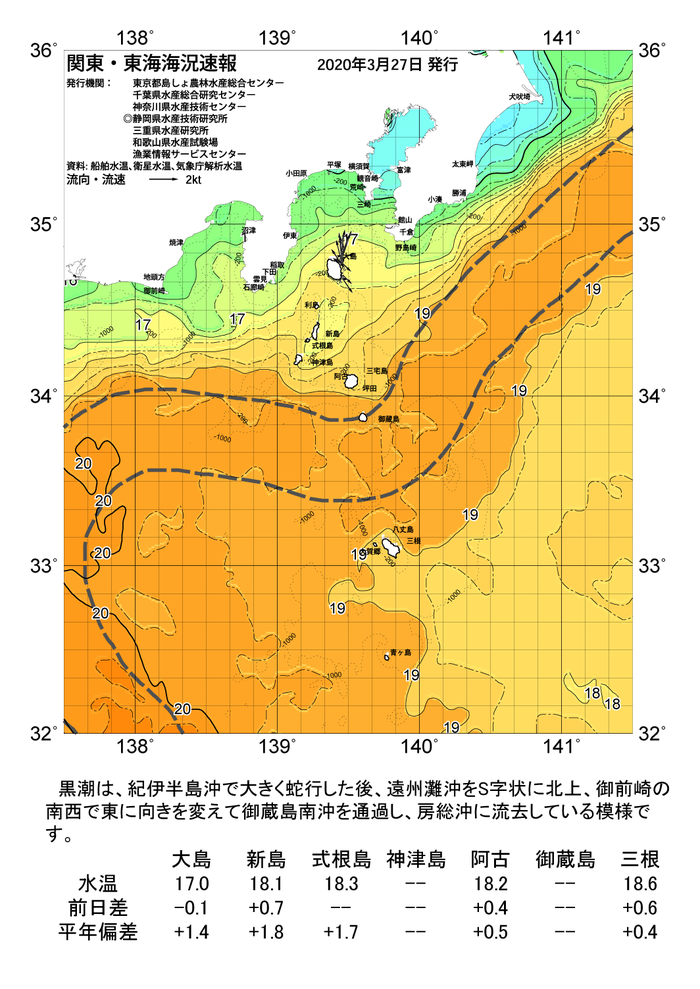 海の天気図2020年3月27日