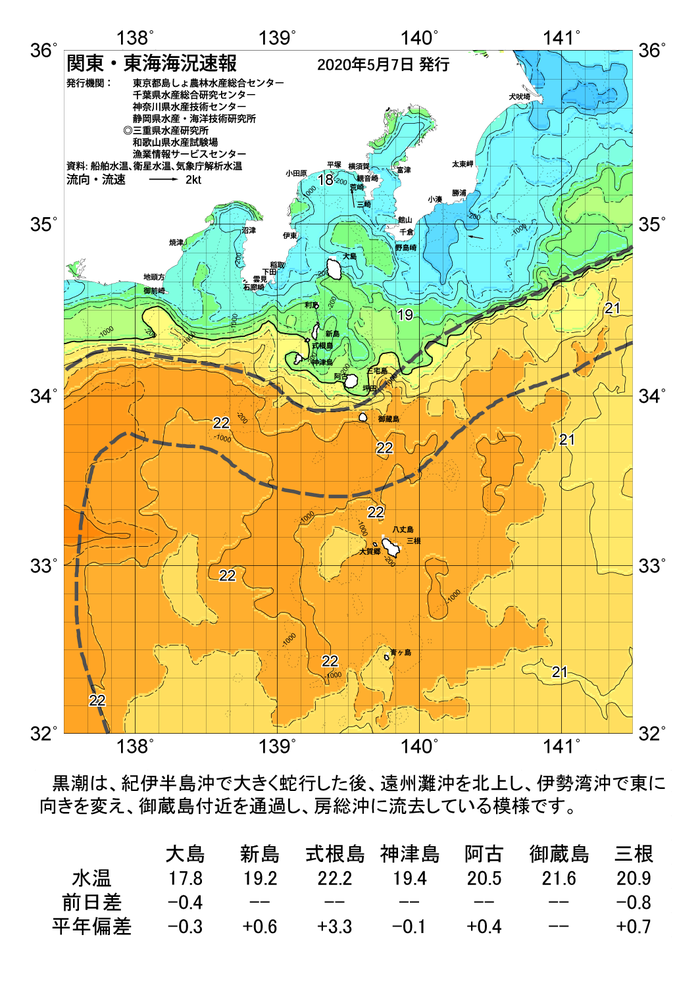 海の天気図2020年5月7日