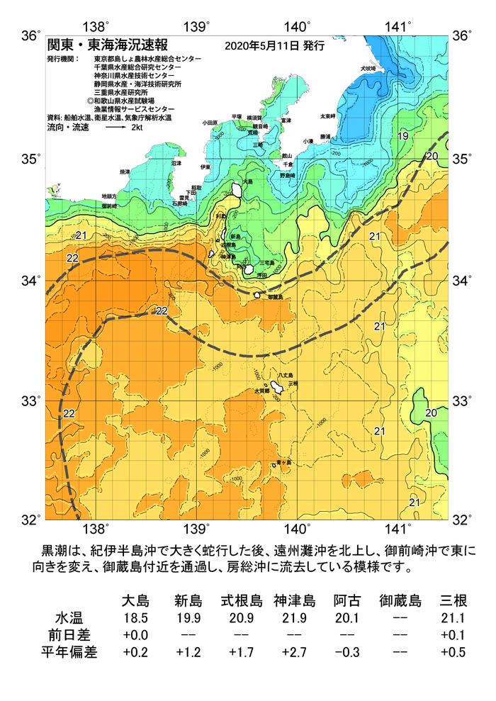海の天気図2020年5月11日