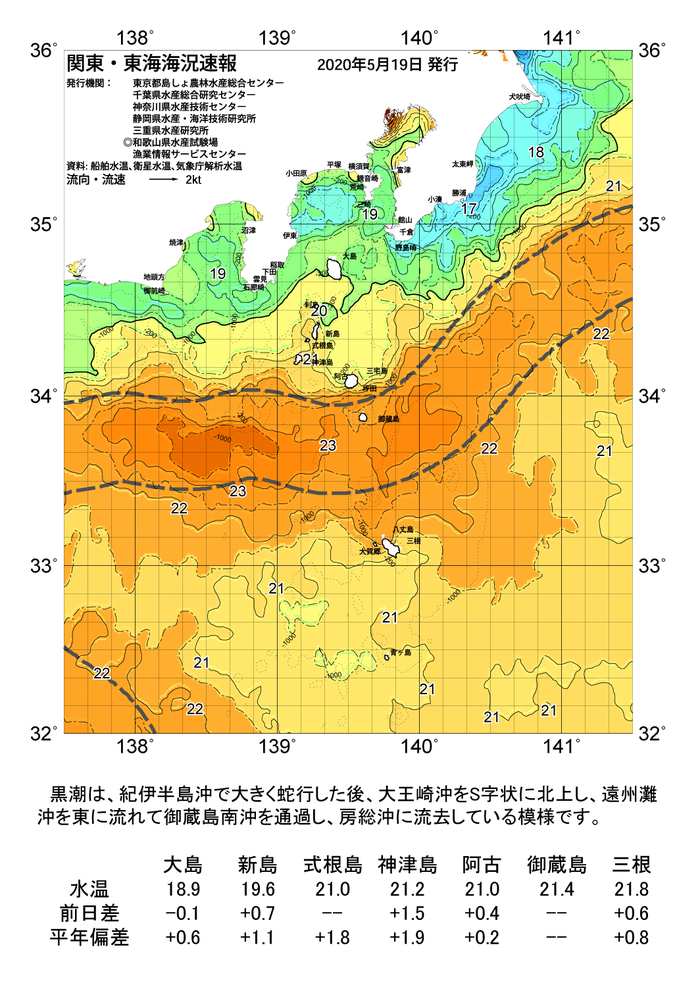 海の天気図2020年5月19日