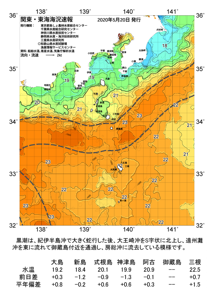 海の天気図2020年5月20日