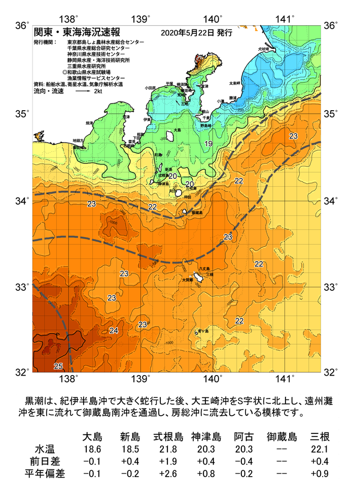 海の天気図2020年5月22日