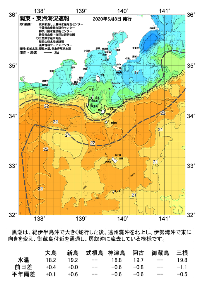 海の天気図2020年5月8日