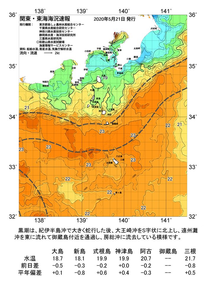 海の天気図2020年5月21日