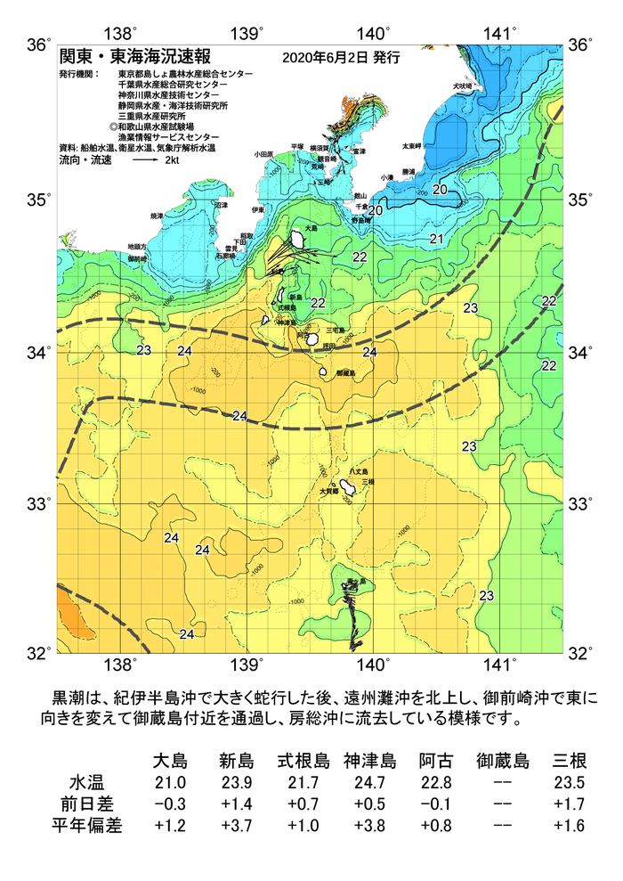 海の天気図2020年6月2日