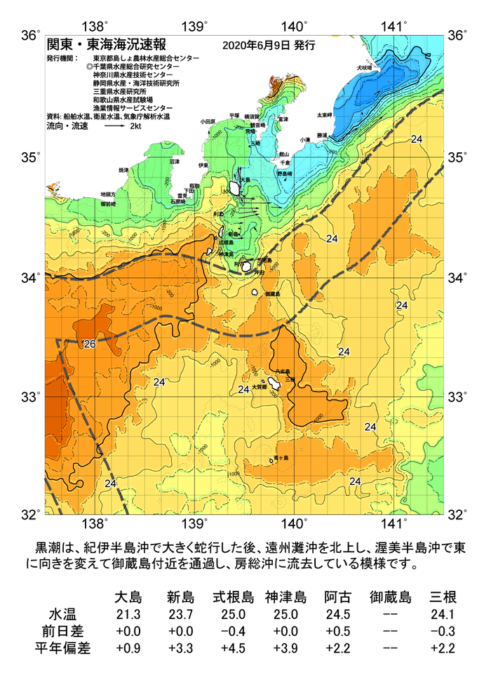 海の天気図2020年6月9日