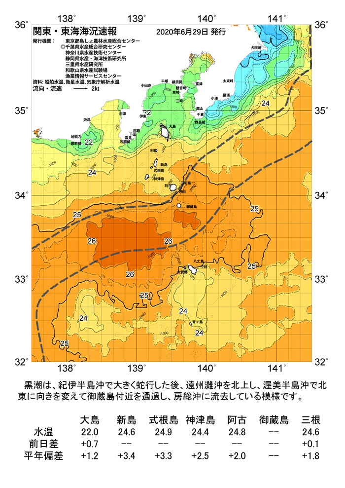 海の天気図2020年6月29日