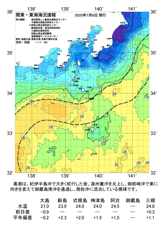 海の天気図2020年7月6日